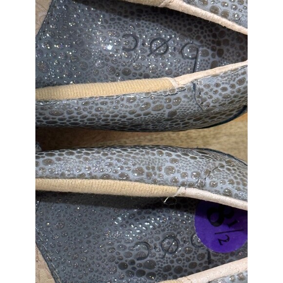 BOC Born Shoes Peggy Gray Pebble Slip On Wedge Clogs Womens 8.5 NEW - Picture 4 of 12